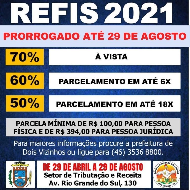 o Programa de Recuperao Fiscal - Refis  - Foi Prorrogado