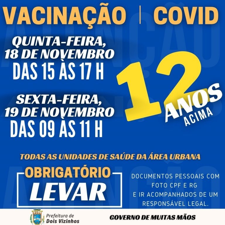 Vacinao Covid 19: Apenas 41,93% dos Adolescentes Foram Vacinados At Agora Em Dois Vizinhos.