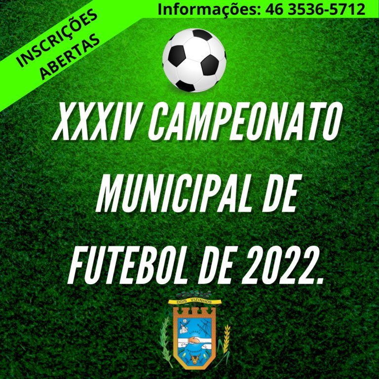 Xxxiv Campeonato Municipal de Futebol de 2022.