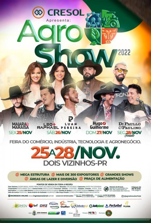 Nosso Evento Est Chegando, Estamos Apenas a 2 Dias da Abertura do Agroshow 2022.