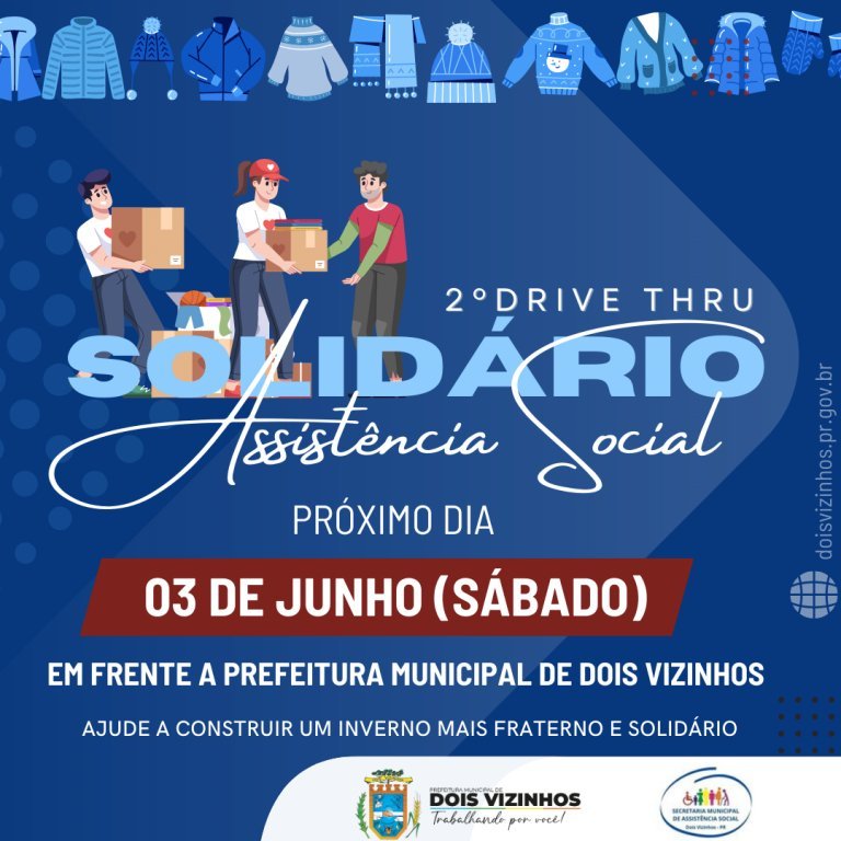 2ª Edição do Drive Thru Solidário Acontece Dia 03 de Junho
