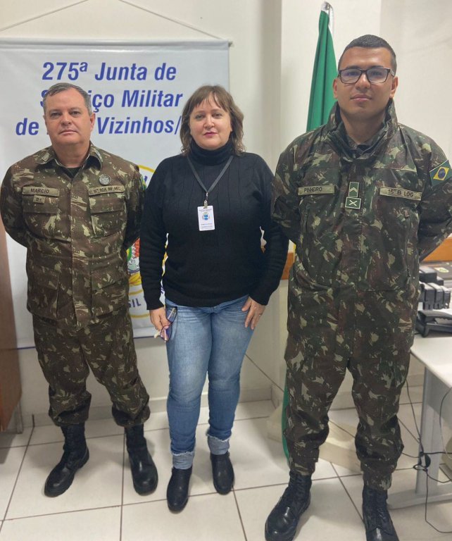 275ª/junta de Serviço Militar de Dois Vizinhos Recebe Visita de Orientação Técnica