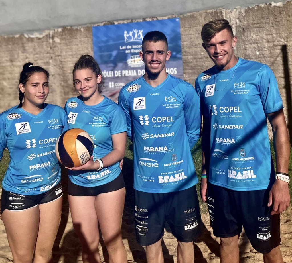 Atletas de Dois Vizinhos Participam do Campeonato Brasileiro Interclubes Sub19 de Vlei de Praia na Cidade de Serra-es