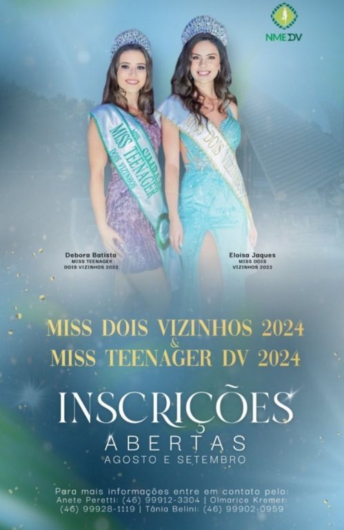 Municpio de Dois Vizinhos J Se Prepara para o Concurso de Miss 2024