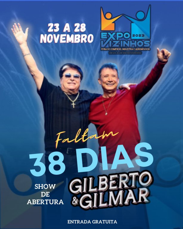 Contagem Regressiva para a Expovizinhos 2023: Gilberto e Gilmar Fazem o Show de Abertura!