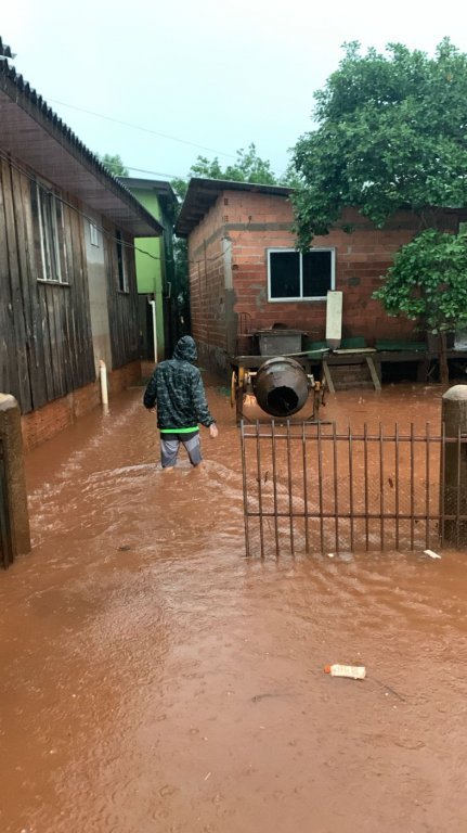 Dois Vizinhos Inundado Novamente