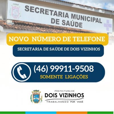 Secretaria de Sade Passa a Atender Pelo Celular (46) 99911-9508