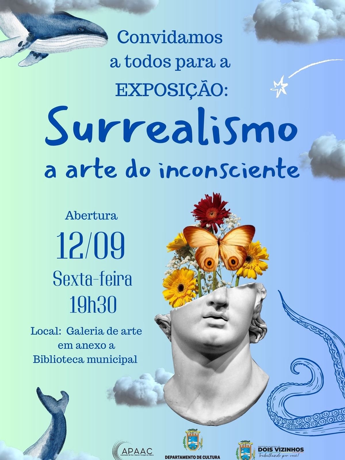 EXPOSIÇÃO “SURREALISMO: A ARTE DO INCONSCIENTE” TEM ABERTURA HOJE EM DOIS VIZINHOS
